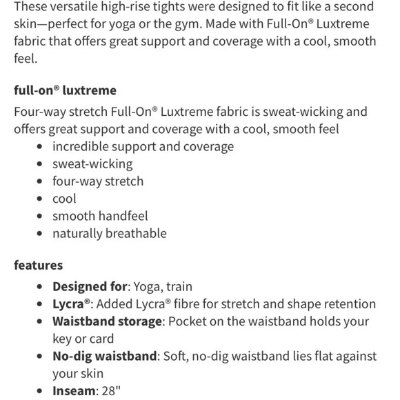 Lululemon Wunder Under Hi-Rise Tight 28" Embellished Multi Sz 4 Blue - Picture 4 of 5